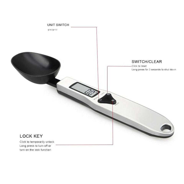 Measuring Spoon Kitchen Tool Digital Electronic Food Spice Sugar Scales  Portable