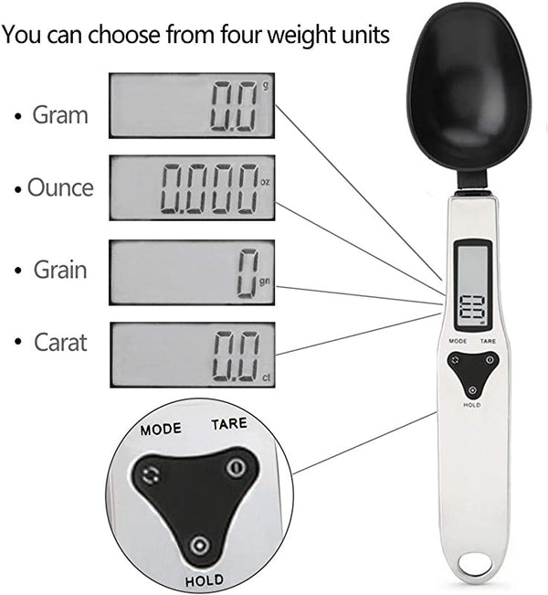 2024,electronic Measuring Spoon, Weighted Spoon Kitchen Scale Measuring  Spoons Baking Spoon Scale Measuring Spoon Scale, Digital Scale Spoon,  Kitchen